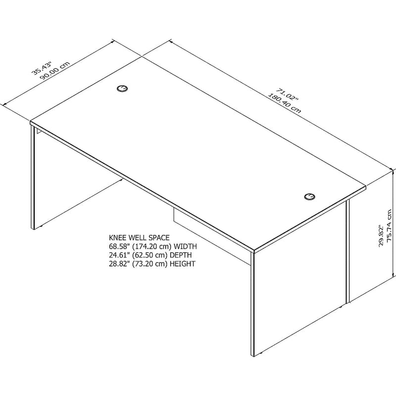 Office 500 72-inch Executive Desk