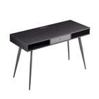 Mid Century Desk with USB Ports and Power Outlet, Modern Writing Study Desk with Drawers,Home Office Computer Desk