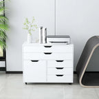5-Drawer File Cabinet Mobile Chest of Drawers with Side - See Details