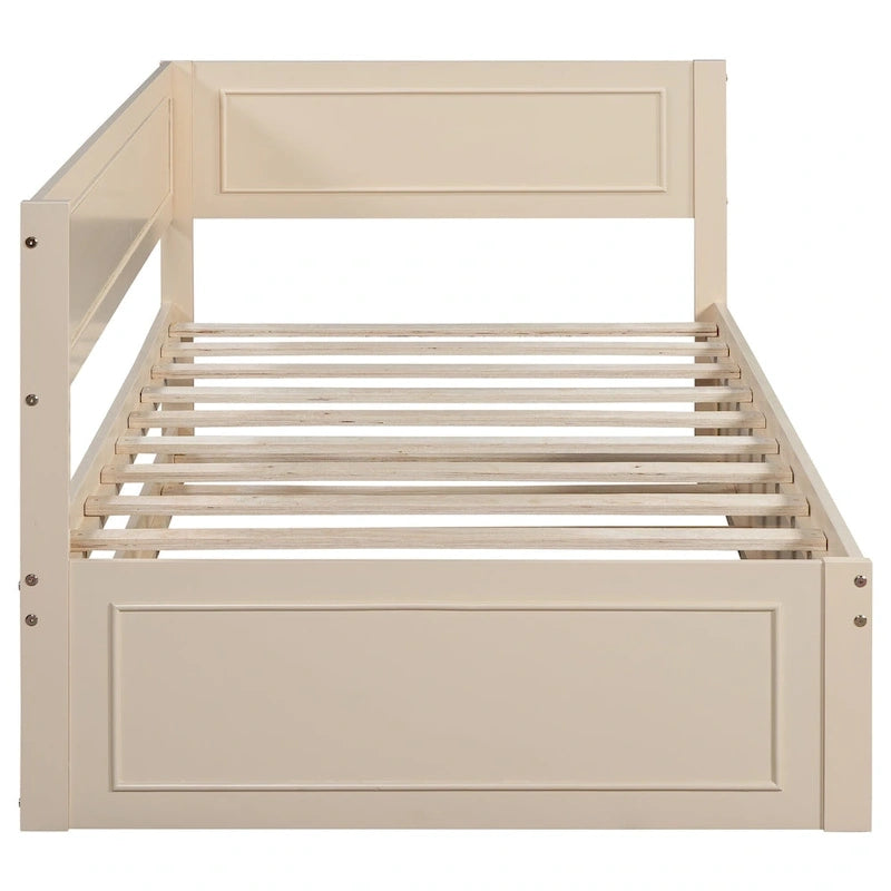 Twin Size Wood Daybed with Trundle/Drawers