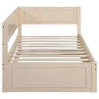 Twin Size Wood Daybed with Trundle/Drawers
