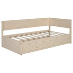 Twin Size Wood Daybed with Trundle/Drawers