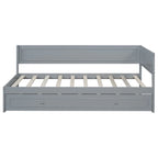 Twin Size Wood Daybed with Trundle/Drawers