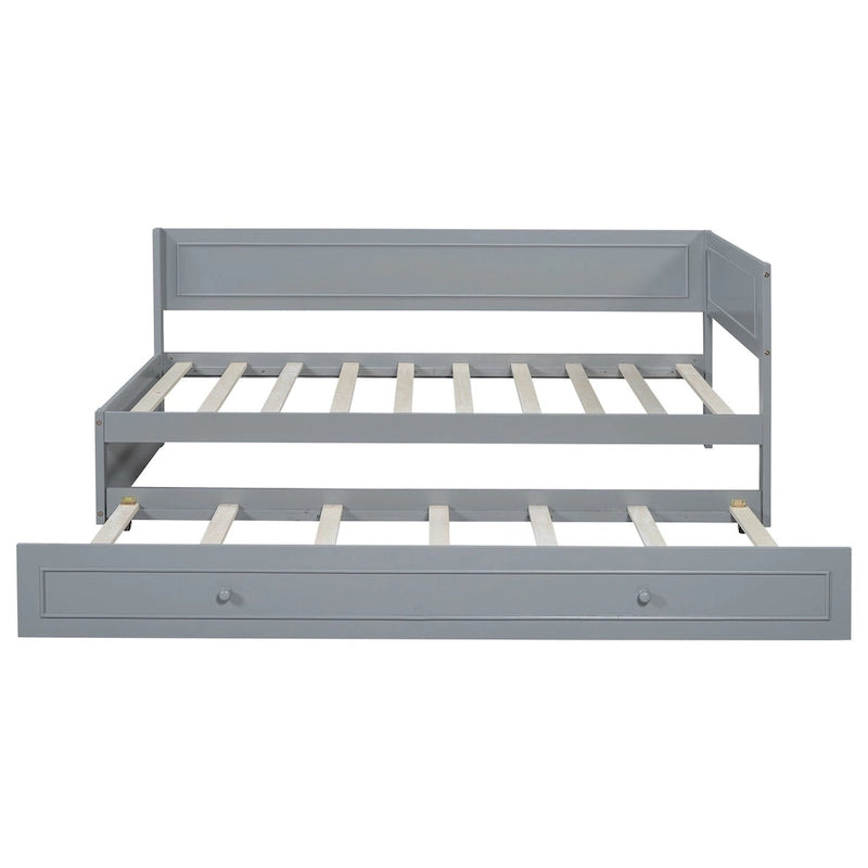 Twin Size Wood Daybed with Trundle/Drawers