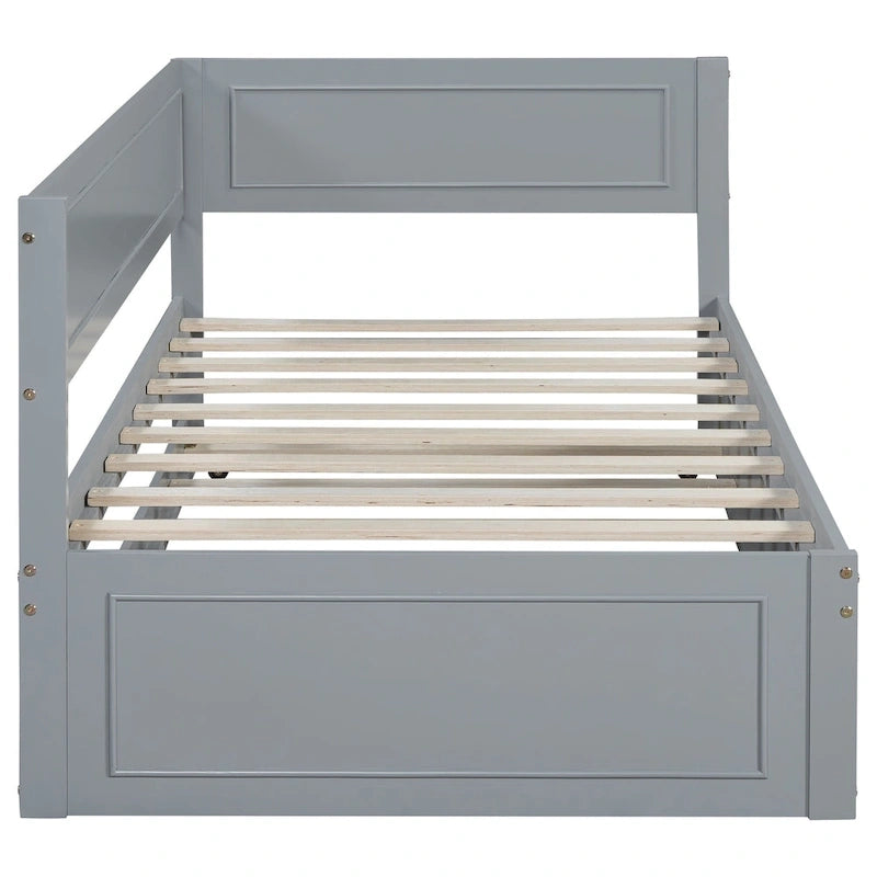 Twin Size Wood Daybed with Trundle/Drawers