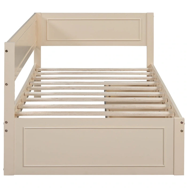 Twin Size Wood Daybed with Trundle/Drawers