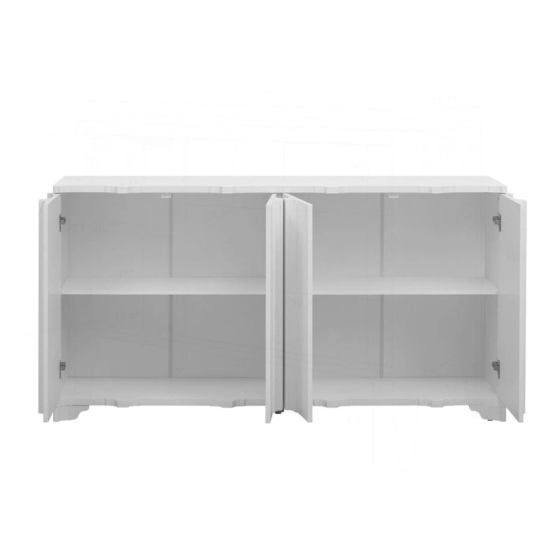 Sophisticated 4-Door Sideboard with Intricate Design