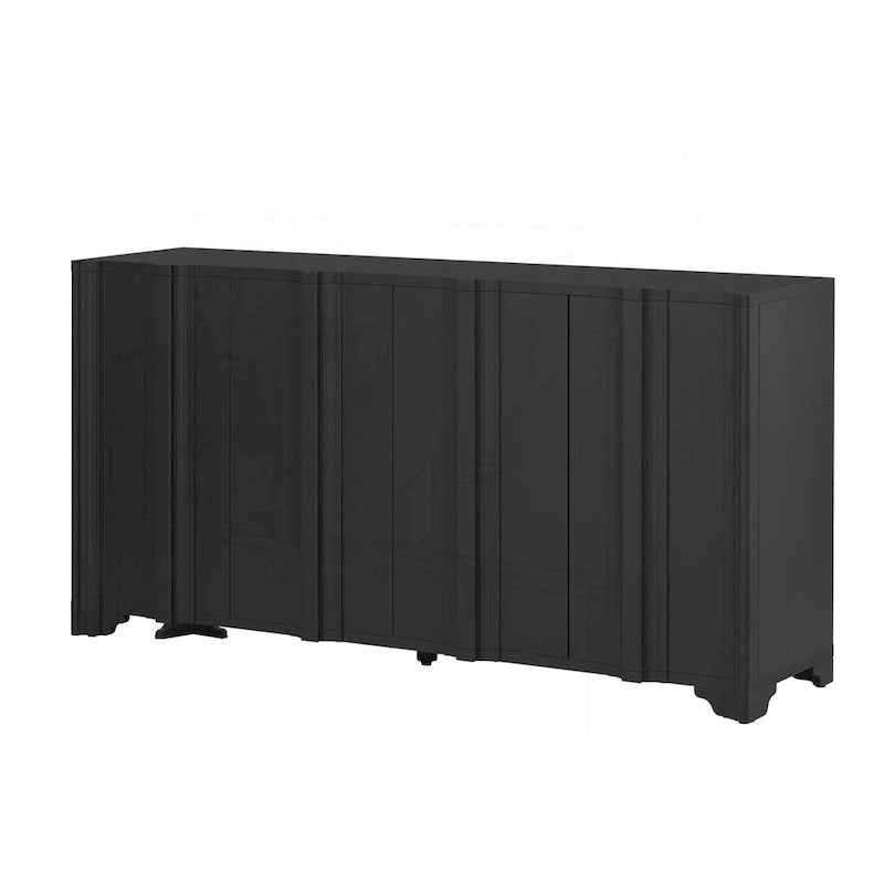 Sophisticated 4-Door Sideboard with Intricate Design