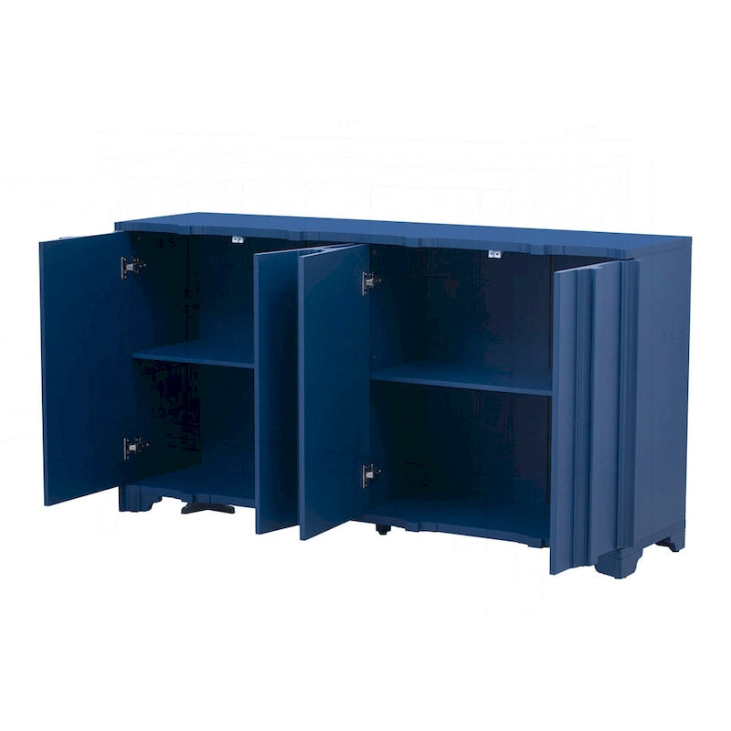 Sophisticated 4-Door Sideboard with Intricate Design