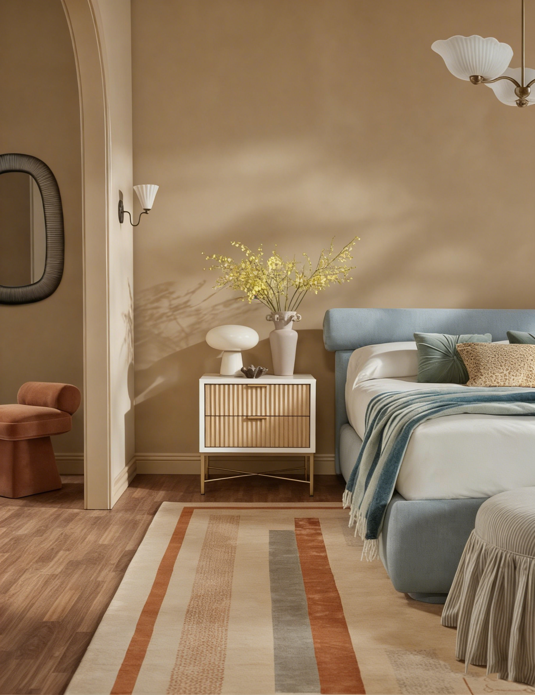 Larsen 2 Drawer Wood Nightstand