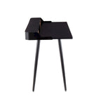 Creggan Mid-Century Modern Black Metal & Wood Office Desk