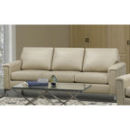 Modern Premium Top Grain Leather Sofa and Chair Set