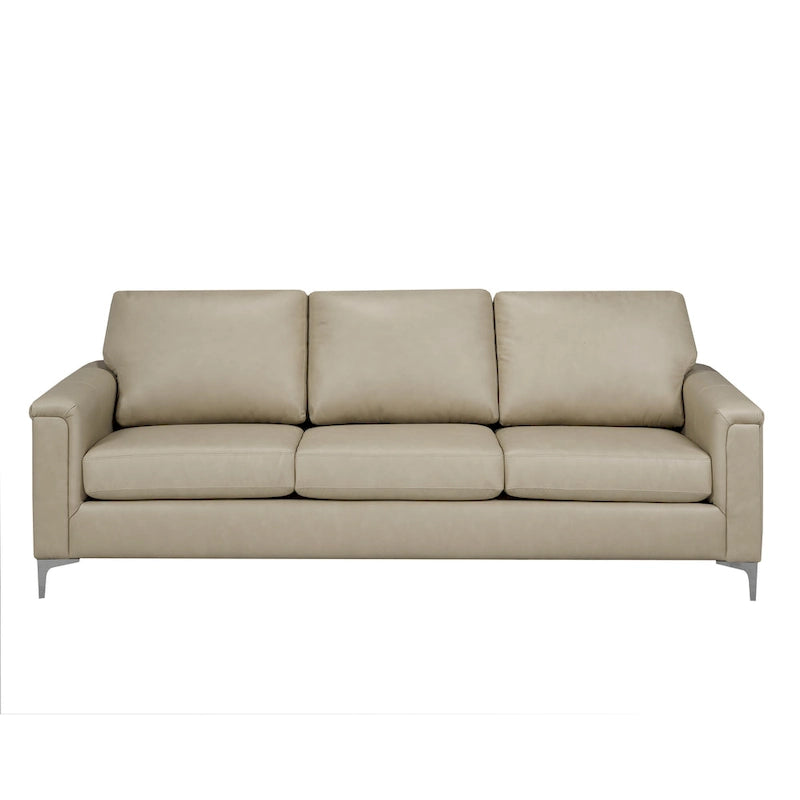 Modern Premium Top Grain Leather Sofa and Chair Set