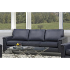Modern Premium Top Grain Leather Sofa and Chair Set