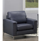 Modern Premium Top Grain Leather Sofa and Chair Set