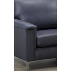 Modern Premium Top Grain Leather Sofa and Chair Set