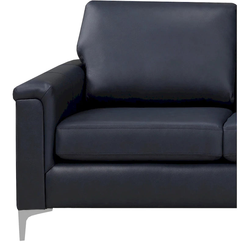 Modern Premium Top Grain Leather Sofa and Chair Set
