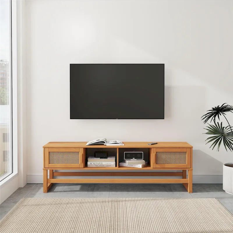 Media Console TV Stand with Storage
