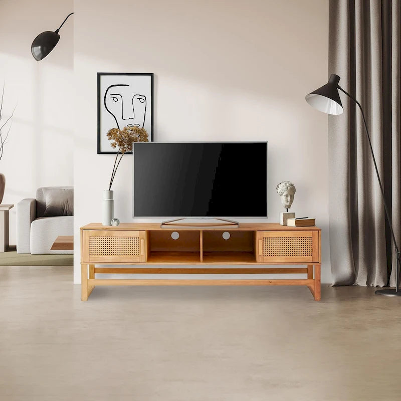 Media Console TV Stand with Storage