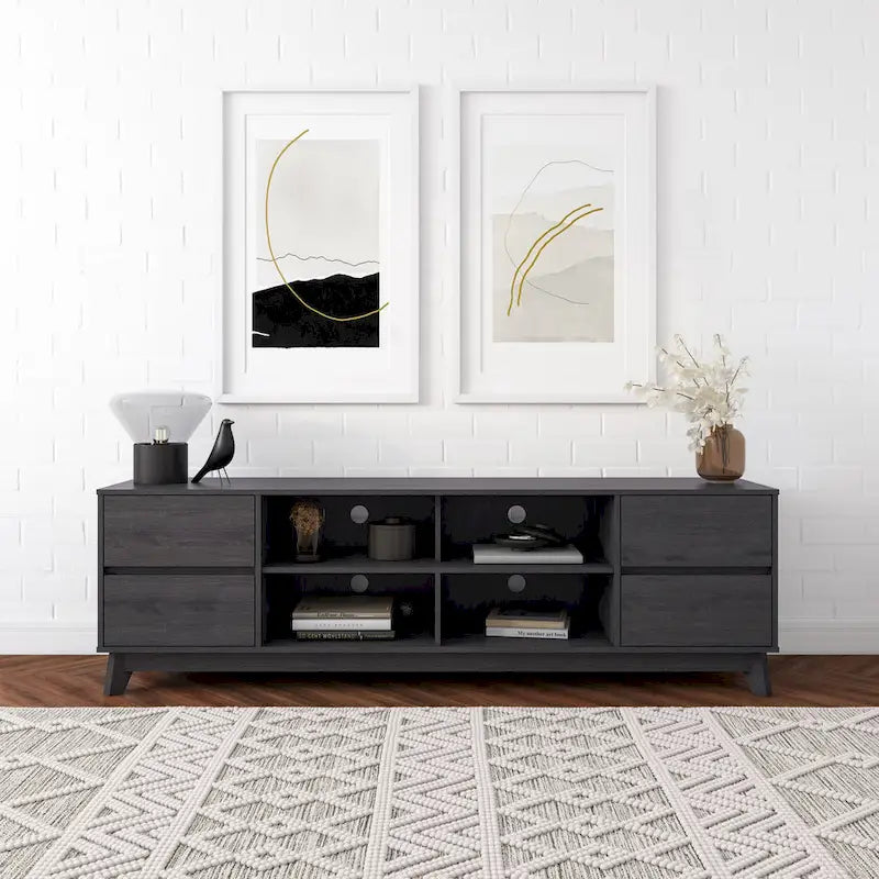 Hollywood Modern TV Stand with Drawers for TV's up to 85