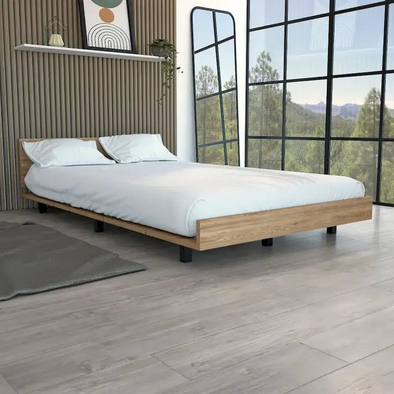 Floating Minimalist Bed Frame