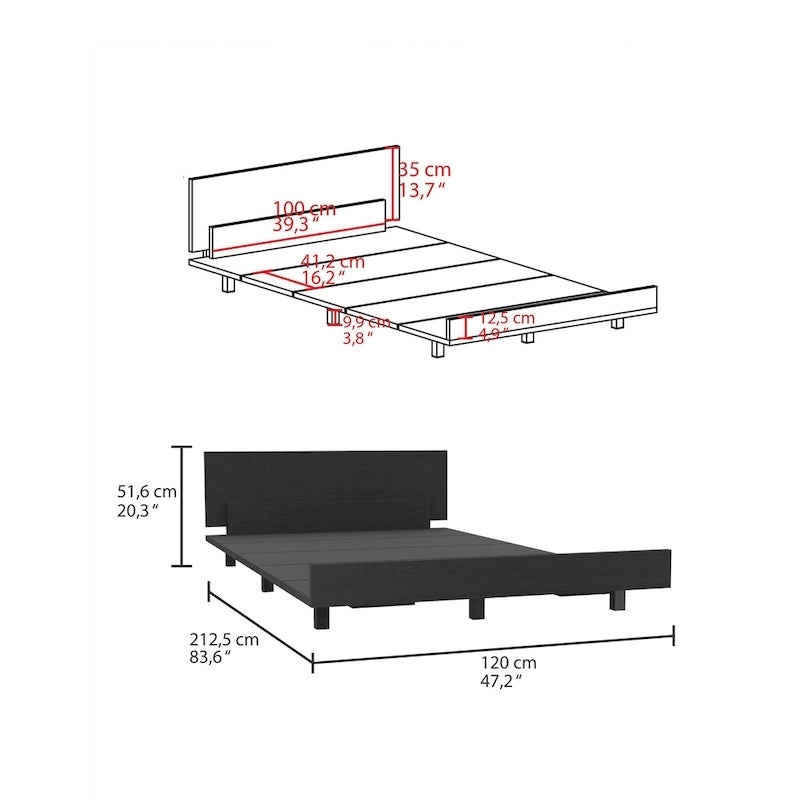 Floating Minimalist Bed Frame