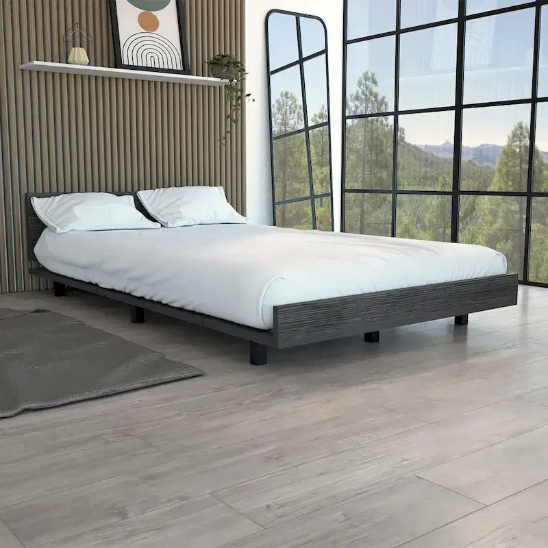 Floating Minimalist Bed Frame