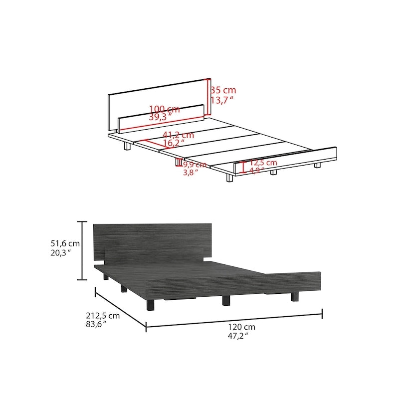Floating Minimalist Bed Frame