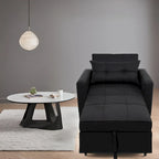 3-in-1 Convertible Recliner Chair Bed - Modern Upholstered Foldable Sleeper Lounge Sofa for Small Spaces