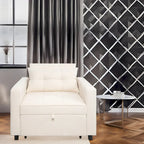 3-in-1 Convertible Recliner Chair Bed - Modern Upholstered Foldable Sleeper Lounge Sofa for Small Spaces