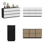 Modern Minimalist Nine-Drawer/Six-Drawer Dresser Storage Solution