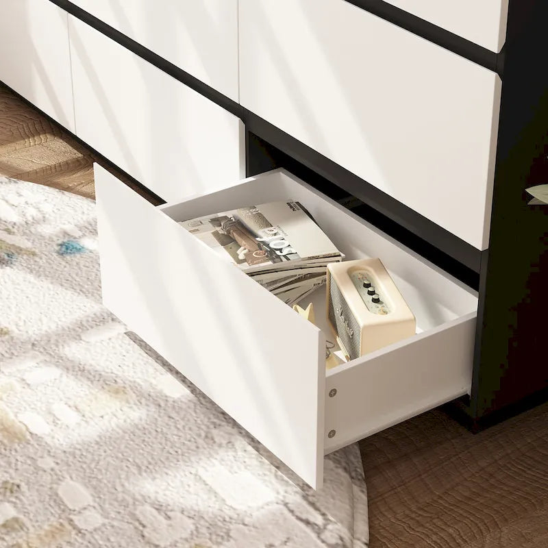 Modern Minimalist Nine-Drawer/Six-Drawer Dresser Storage Solution