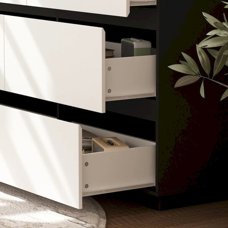Modern Minimalist Nine-Drawer/Six-Drawer Dresser Storage Solution
