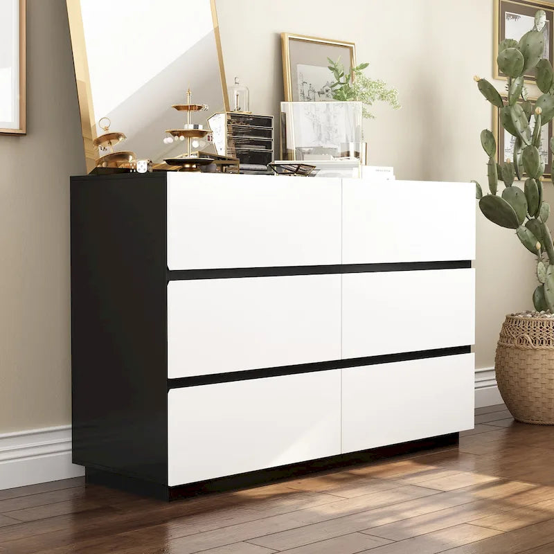 Modern Minimalist Nine-Drawer/Six-Drawer Dresser Storage Solution
