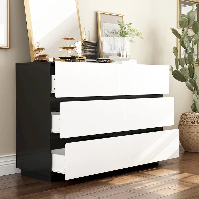 Modern Minimalist Nine-Drawer/Six-Drawer Dresser Storage Solution