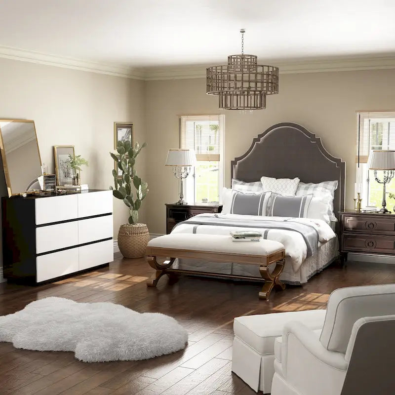 Modern Minimalist Nine-Drawer/Six-Drawer Dresser Storage Solution