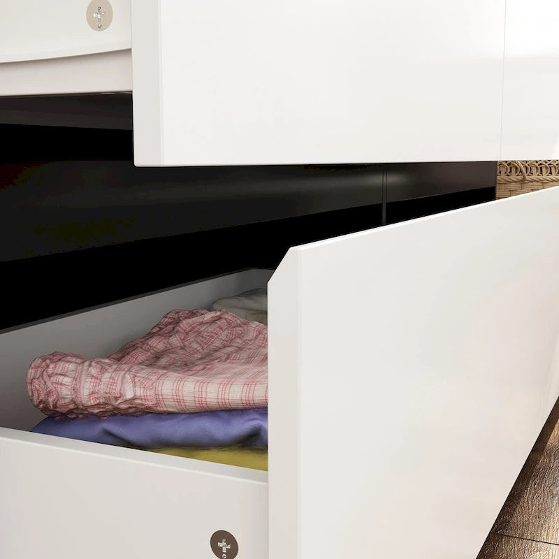 Modern Minimalist Nine-Drawer/Six-Drawer Dresser Storage Solution