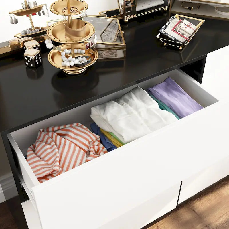 Modern Minimalist Nine-Drawer/Six-Drawer Dresser Storage Solution