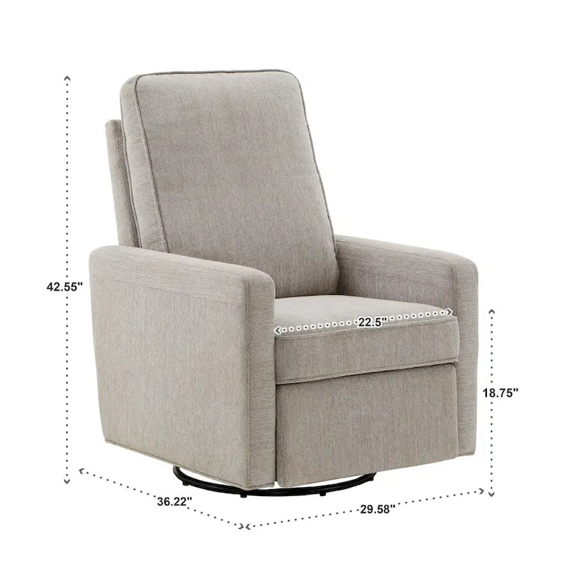 Cadeau Push Back Swivel Recliner Chair