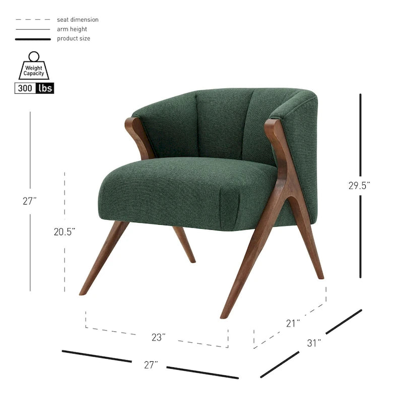 Florence Vintage Mid-century Low-profile Accent Chair