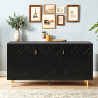 Media Entertainment Center, Console Table with Adjustable Shelves,Storage Sideboard Cabinet for Living Room