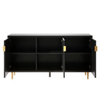 Media Entertainment Center, Console Table with Adjustable Shelves,Storage Sideboard Cabinet for Living Room