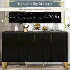 Sideboard Kitchen Cabinet with Four Doors and Adjustable Shelves