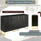 Sideboard Kitchen Cabinet with Four Doors and Adjustable Shelves
