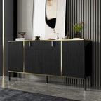 Pop-Up Door Credenza Sideboard Buffet Buffet Sideboard Storage Cabinet