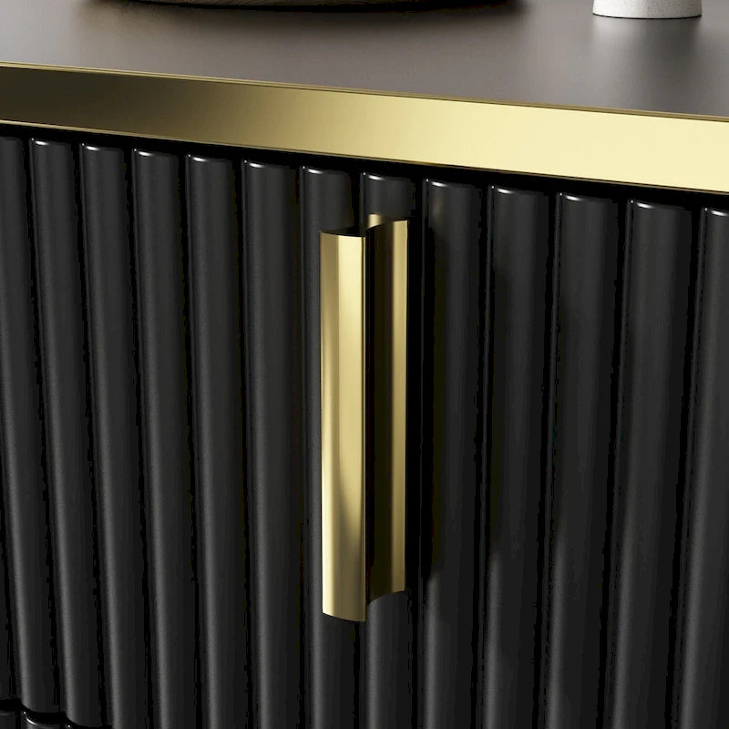 Pop-Up Door Credenza Sideboard Buffet Buffet Sideboard Storage Cabinet