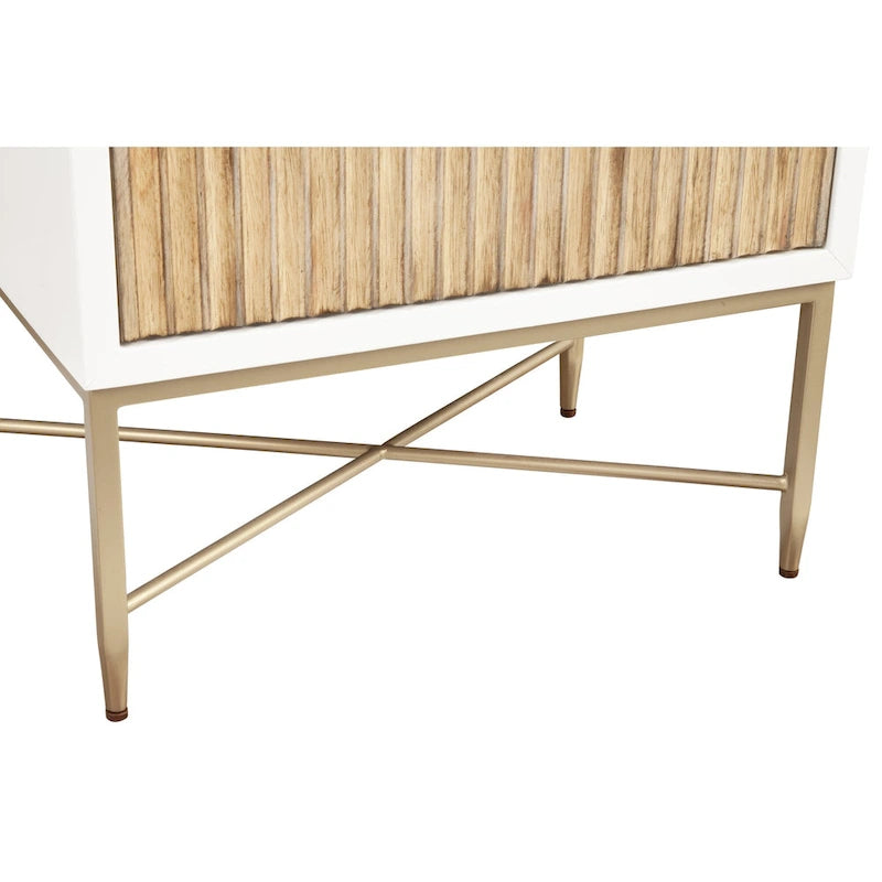 Larsen 2 Drawer Wood Nightstand