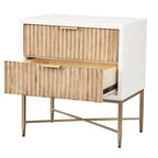 Larsen 2 Drawer Wood Nightstand