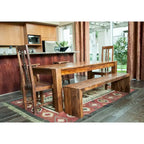 Handmade Solid Seesham Wood Bench
