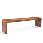 Handmade Solid Seesham Wood Bench